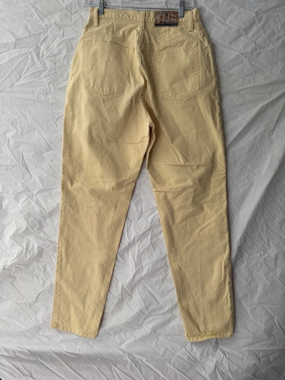 Vintage Express Butter Yellow High-Rise Tapered Leg Jeans - Picture 5 of 6